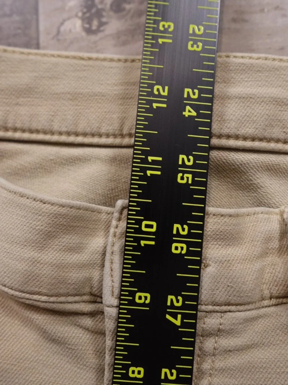 Faherty Brand Five-Pocket Pants Men’s 33 Beige Khaki Stretch Casual Straight